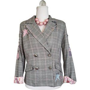 Plaid Suit Pink/Grey  Tricotto label SZ 8